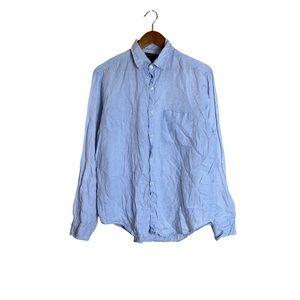 Banana republic relaxed fit 100% linen button down shirt